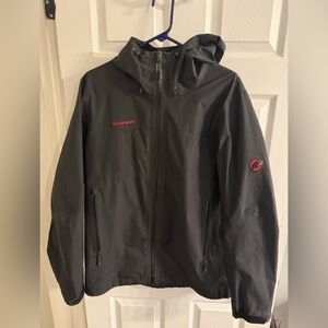 Mammut Dark Gray Gore-Tex Rain Jacket with Hood